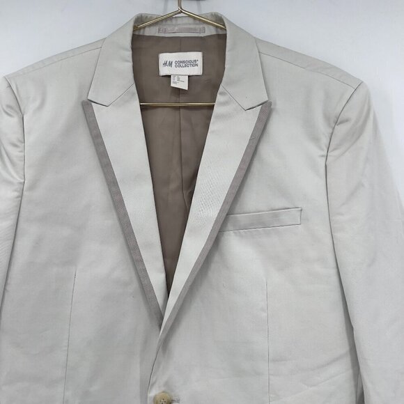 H & M Conscious Collection Mens Long Sleeve Lined Jacket Size 42R NWT - Picture 4 of 10